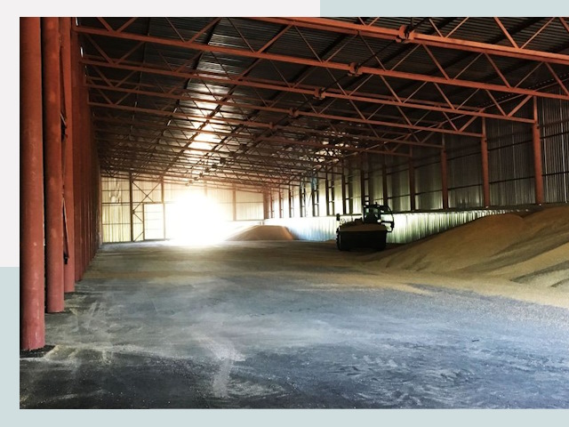 Строительство зернохранилищ в Сибае