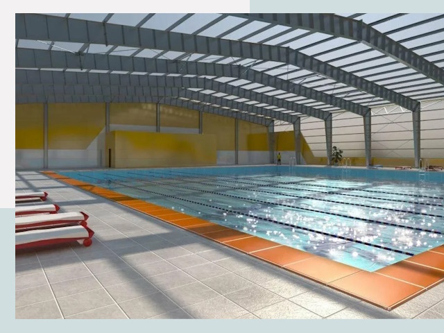 Строительство крытых бассейнов в Сибае