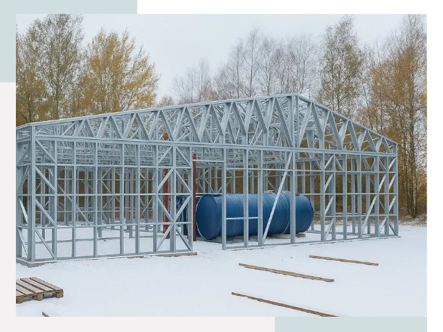 Металлические ангары в Сибае