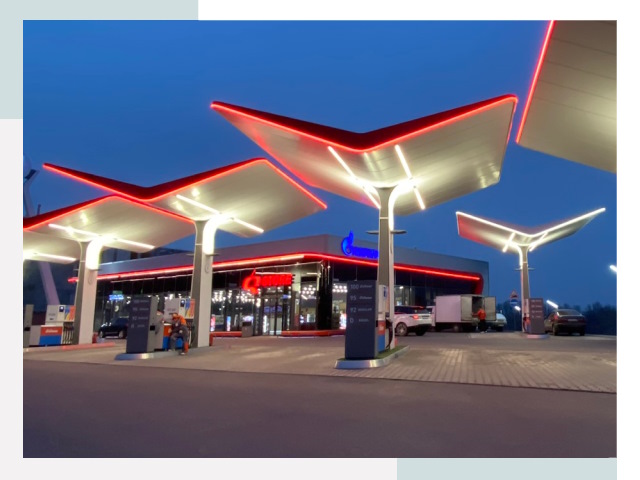 Навесы для АЗС в Сибае
