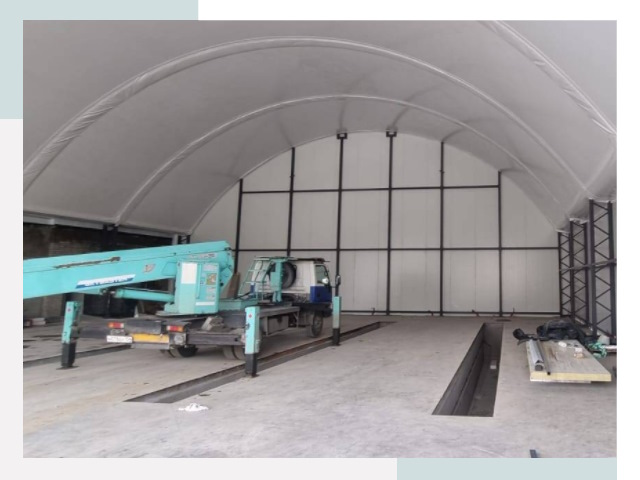 Внутреннее оснащение ангаров в Сибае