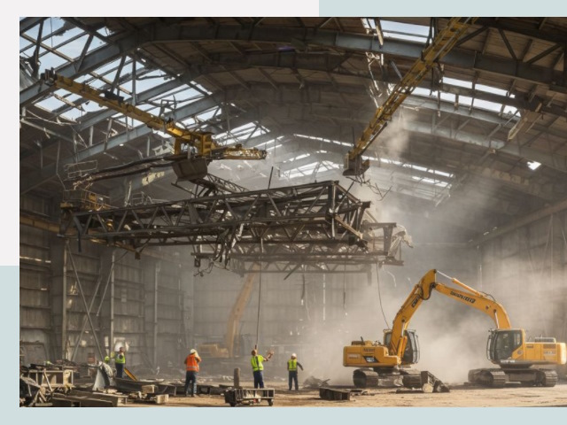 Демонтаж ангаров в Сибае от 617 руб. за м²