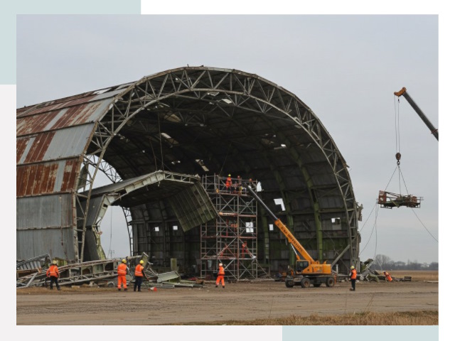 Демонтаж ангаров в Сибае
