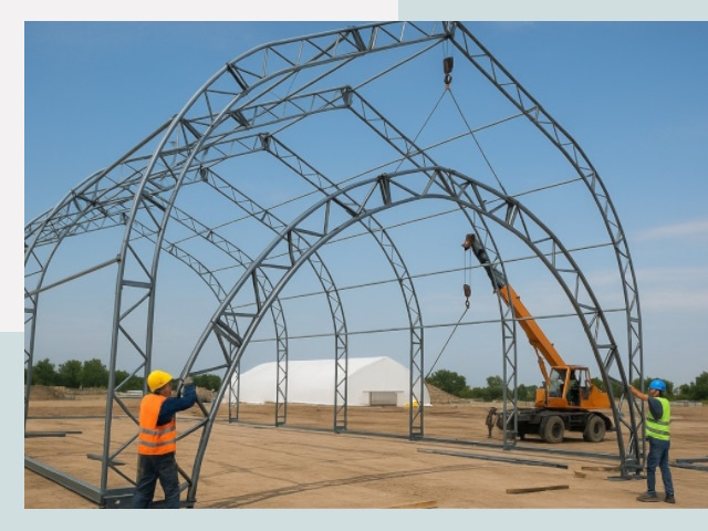 Монтаж ангаров в Сибае от 617 руб. - Надежно и быстро