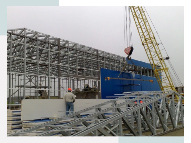 Монтаж ангаров в Сибае